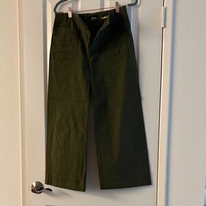 Anthropologie Dark Green Chinos